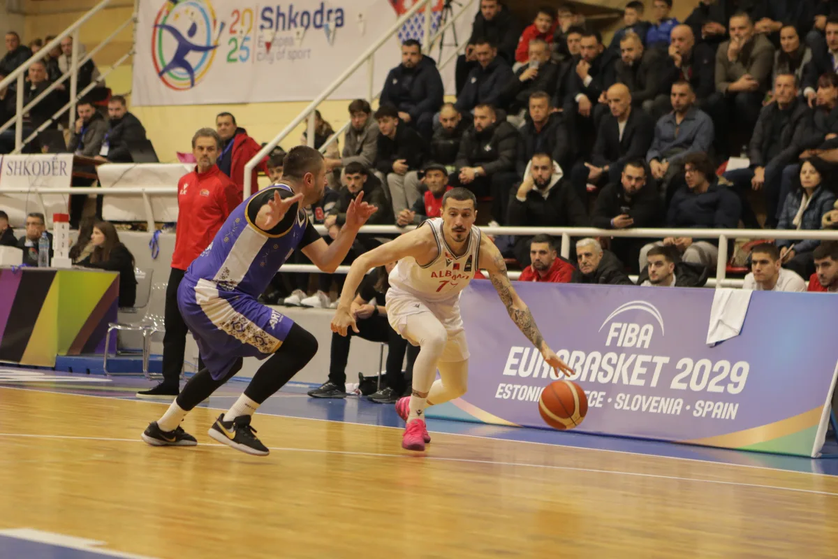 Kombëtarja drejt Kosovës për ndeshjen e fundit të fazës para eliminatore të Eurobasket